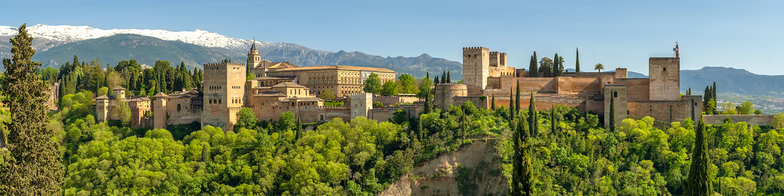Vista panorámica de la Alhambra de Granada Granada, Andalucía