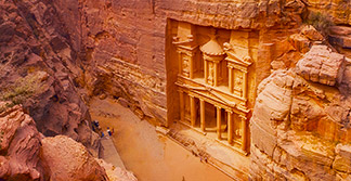 Yacimiento de Petra, en Jordania