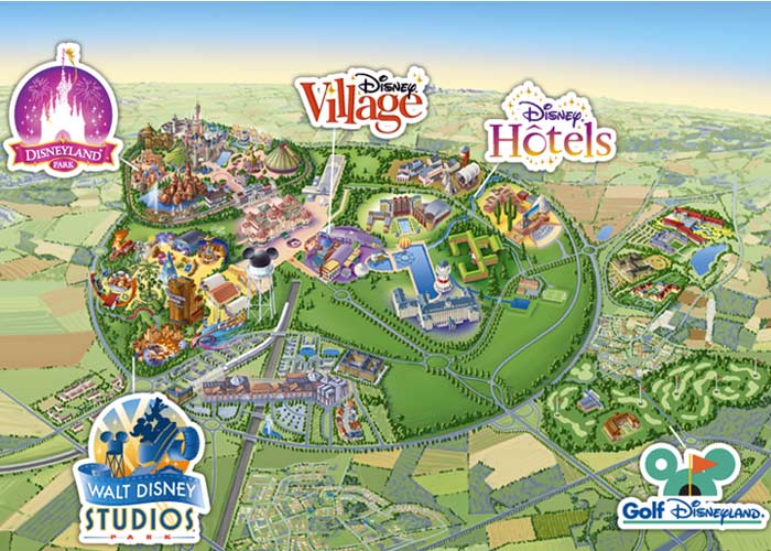mapa parque Disneyland París