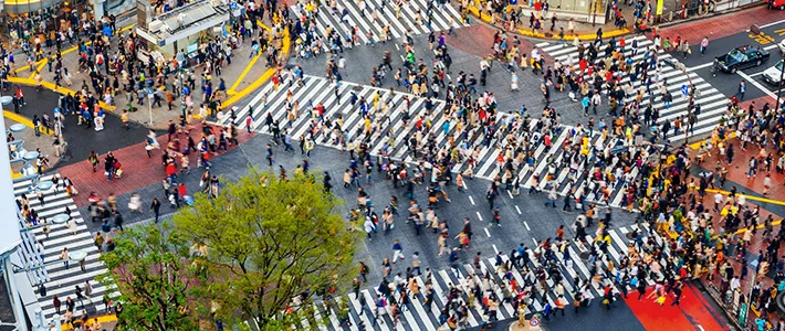 El famoso cruce de Shibuya en el corazón de Tokio