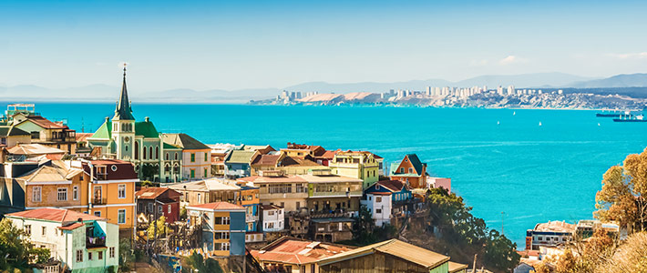 Crucero de paso por Valparaíso, Chile