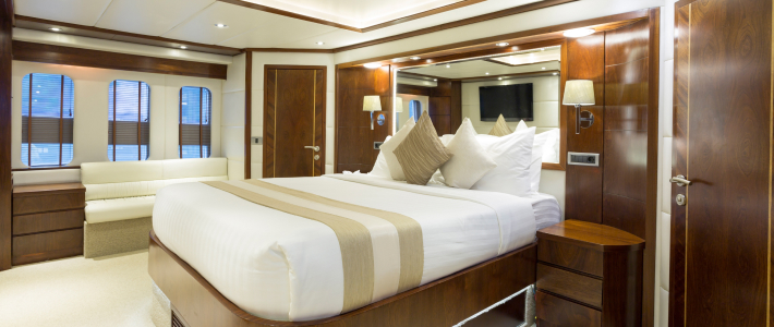Interior de un camarote de crucero