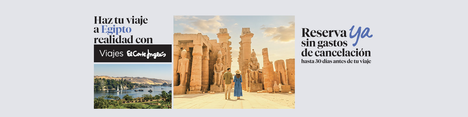 Reserva ya tu viaje a Egipto
