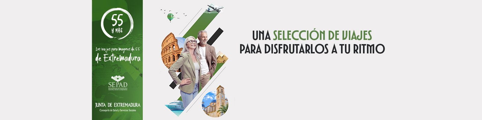 Los viajes para mayores de 55 de Extremadura