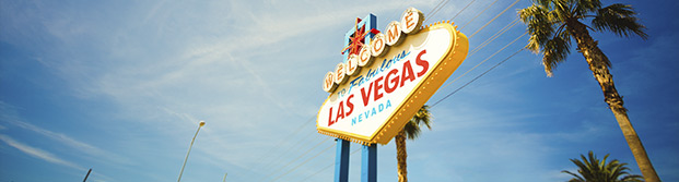 Cartel luminoso "Welcome Las Vegas"