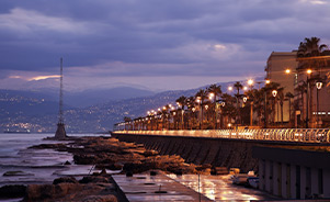 Amanecer en Beirut, Líbano.