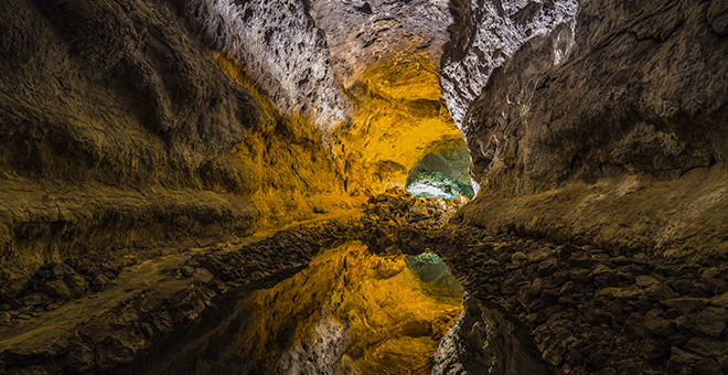 Lanzarote. Cueva de los verdes