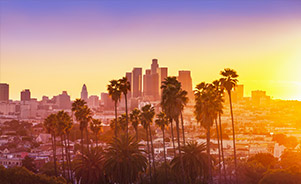 Puesta de sol en Los Ángeles