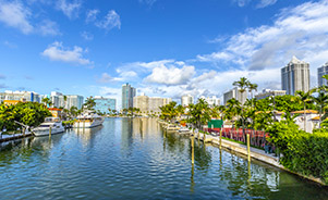 Canales en Miami Beach