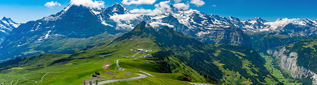 Montaña Männlichen en el cantón de Berna, Suiza