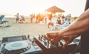 Festival de música en la playa